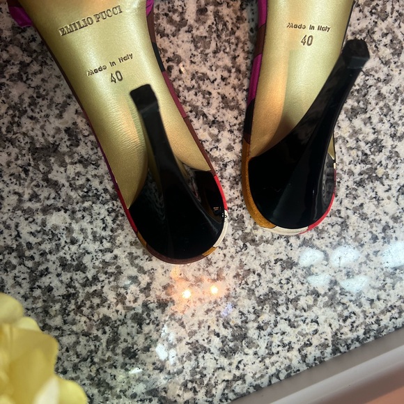Emilio Pucci Firenze multicolor slides - Picture 4 of 9